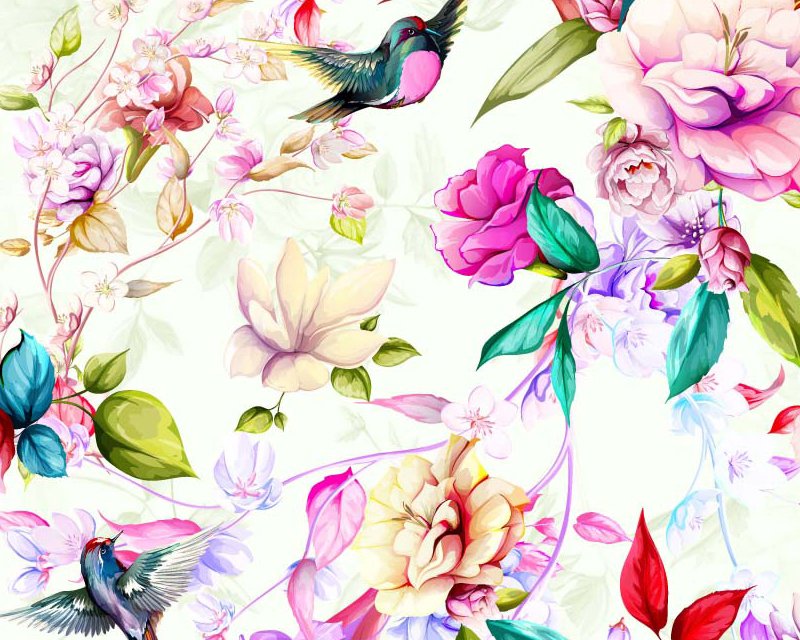 Magnolia Flower Cotton Fabric - Mrs Sew N Sew Shop